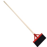 Stoßscharre 30 cm MIT STREBE und Hartholz-Stiel