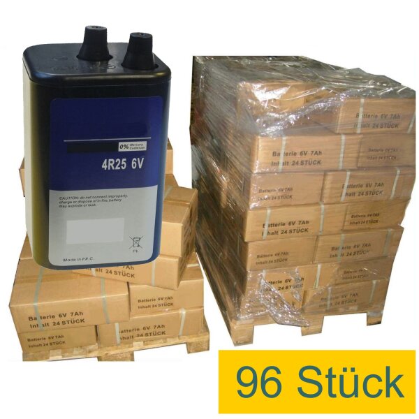 96 x Blockbatterie 6V/7Ah 4R25