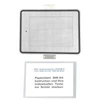 Wechsel-Zusatzzeichen 315 x 420 mm  RA2  mit integrierten Haltelaschen