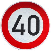 ORIGINAL Verkehrsschild Nr. 274-40 40 km/h...