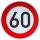 ORIGINAL Verkehrsschild Nr. 274-60 60km/h Straßenschild Schilder RA2