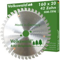 Volkswald®  HM-Sägeblatt TFN 160x20mm Z= 42