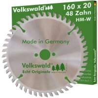 Volkswald® HM-Sägeblatt W 160x20mm Z= 48