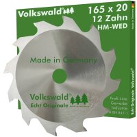 Vokswald ® HM-Sägeblatt W 165x20mm...