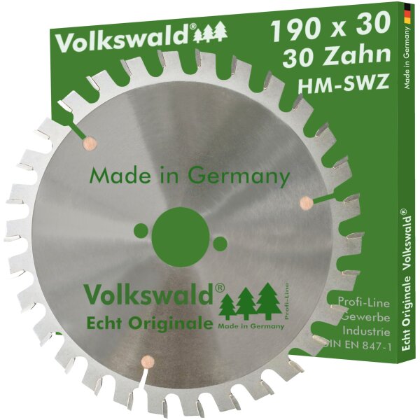 Volkswald® HM-Sägeblatt SWZ 190x30mm Z= 30