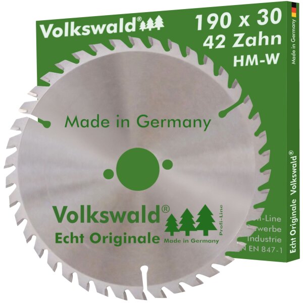 Volkswald® HM-Sägeblatt W 190x30mm Z= 42