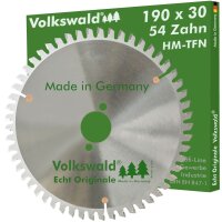 Volkswald® HM-Sägeblatt TFN 190x30mm Z= 54