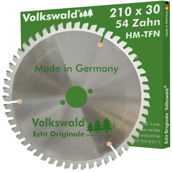 Volkswald® HM-Sägeblatt TFN 210x30mm Z= 54