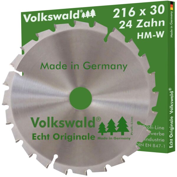 Volkswald® HM-Sägeblatt W 216x30mm Z= 24