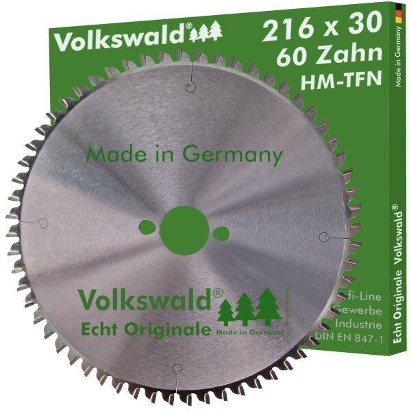 Volkswald® HM-Sägeblatt TFN 216x30mm Z= 60