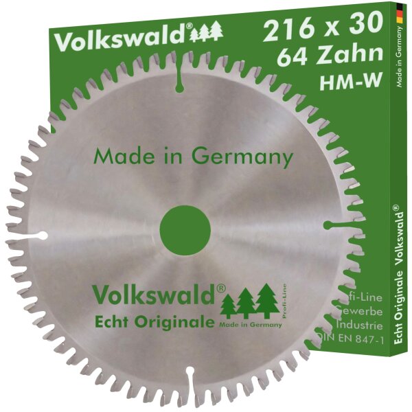 Volkswald® HM-Sägeblatt W 216x30mm Z= 64
