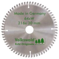 Volkswald® HM-Sägeblatt W 216x30mm Z= 64