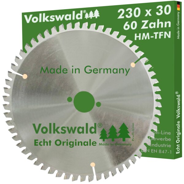 Volkswald® HM-Sägeblatt TFN 230x30mm Z= 60