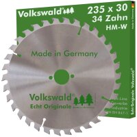 Volkswald® HM-Sägeblatt W 235x30mm Z=34