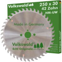 Volkswald® HM-Sägeblatt UW 250x30mm Z=42