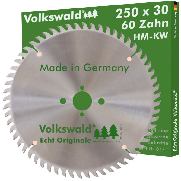 Volkswald® HM-Sägeblatt KW 250x30mm Z=60
