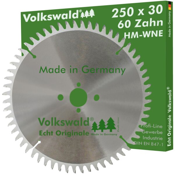 Volkswald® HM-Sägeblatt W 250x30mm Z= 60