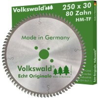 Volkswald® HM-Sägeblatt TF 250x30mm Z= 80