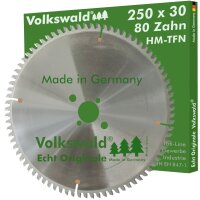 Volkswald® HM-Sägeblatt TFN 250x30mm Z= 80
