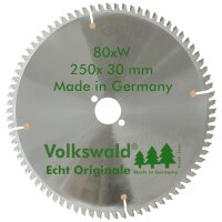 Volkswald® HM-Sägeblatt W 250x30mm Z= 80