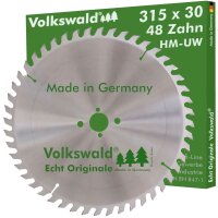 Volkswald® HM-Sägeblatt UW 315x30mm Z=48