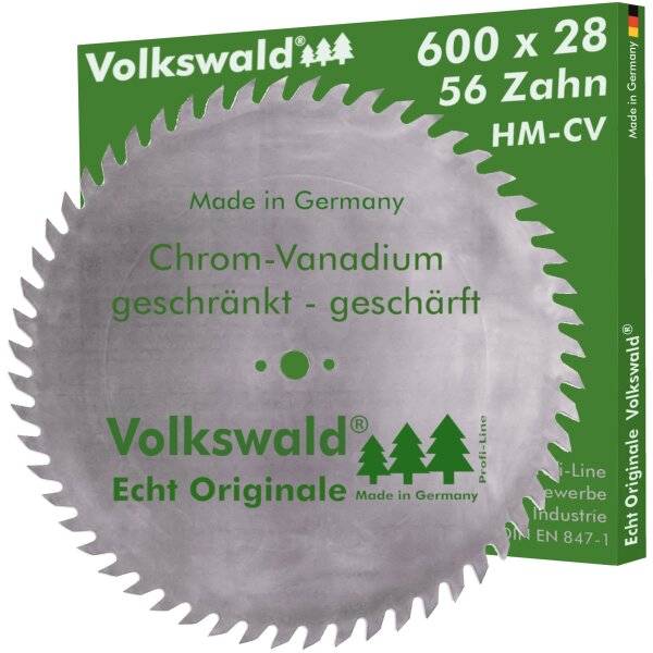 Volkswald® Sägeblatt CV 600 x 28 mm Z= 56