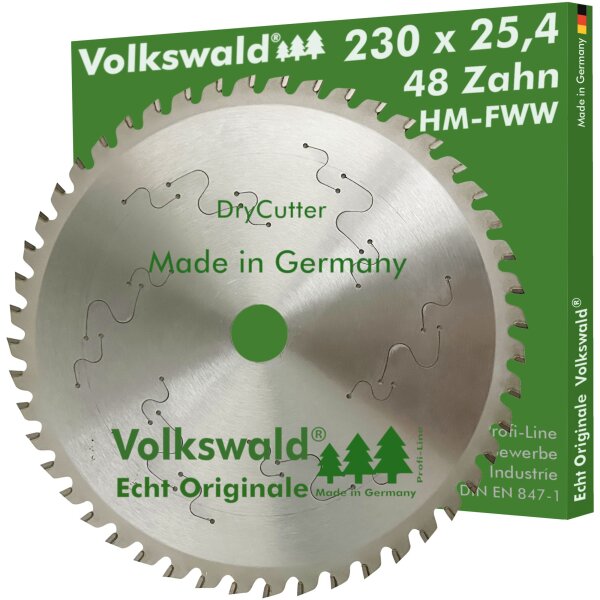 Volkswald® HM-Sägeblatt DryCutter FWW 230x25,4 mm Z= 48