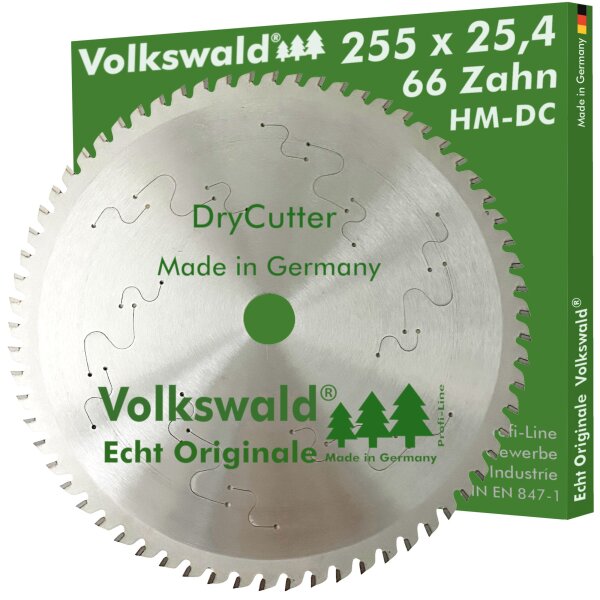 Volkswald® HM-Sägeblatt DryCutter FWW 255x25,4 mm Z= 66