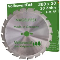 Volkswald® HM-Sägeblatt FF 300 x 30 mm Z= 20...