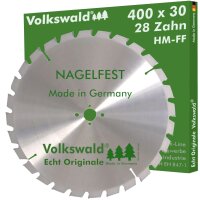 Volkswald® HM-Sägeblatt FF 400 x 30 mm Z= 28...