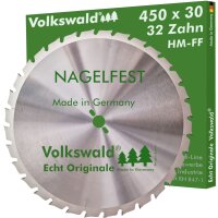 Volkswald® HM-Sägeblatt FF 450 x 30 mm Z= 32...