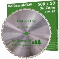 Volkswald® HM-Sägeblatt FF 500 x 30 mm Z= 36...