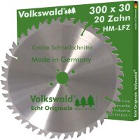 Volkswald® HM-Sägeblatt LFZ 300 x 30 mm Z= 20