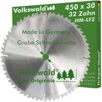 Volkswald® HM-Sägeblatt LFZ 450 x 30 mm Z= 32
