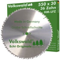Volkswald® HM-Sägeblatt LFZ 550 x 30 mm Z= 36