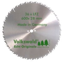 Volkswald® HM-Sägeblatt LFZ 600 x 28 mm Z= 36