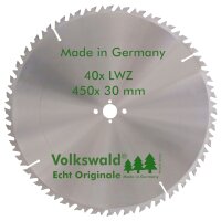 Volkswald® HM-Sägeblatt LWZ 450 x 30 mm Z= 40...