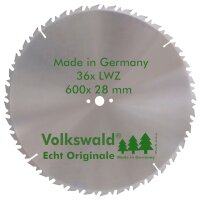 Volkswald® HM-Sägeblatt LWZ 600 x 28 mm Z=36