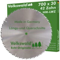 Volkswald® HM-Sägeblatt LWZ 700 x 30 mm Z= 42