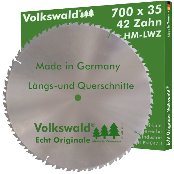 Volkswald® HM-Sägeblatt LWZ 700 x 35 mm Z= 42