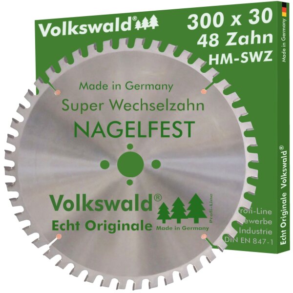 Volkswald® HM-Sägeblatt SWZ 300 x 30 mm Z= 48