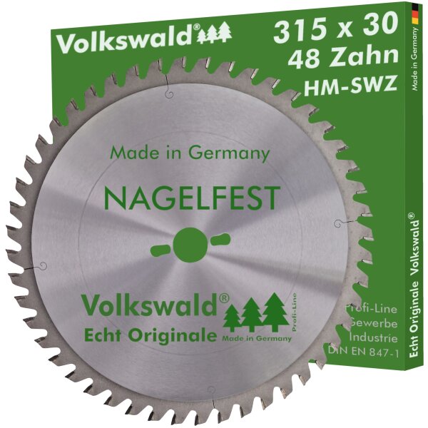 Volkswald® HM-Sägeblatt SWZ 315 x 30 mm Z= 48