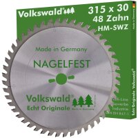 Volkswald® HM-Sägeblatt SWZ 315 x 30 mm Z= 48