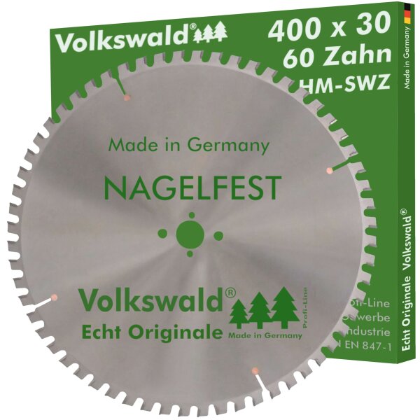 Volkswald® HM-Sägeblatt SWZ 400 x 30 mm Z= 60