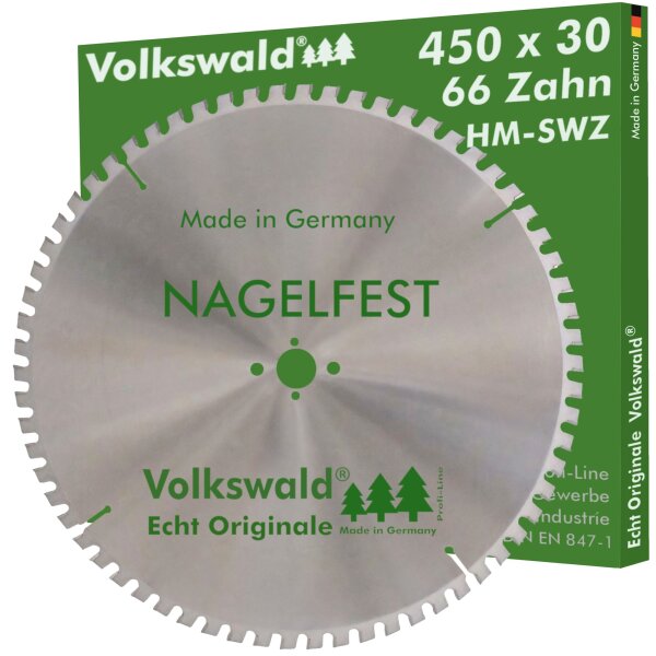 Volkswald® HM-Sägeblatt SWZ 450 x 30 mm Z= 66