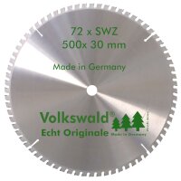 Volkswald® HM-Sägeblatt SWZ 500 x 30 mm Z= 72
