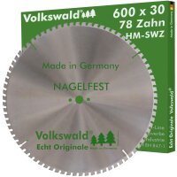 Volkswald® HM-Sägeblatt SWZ 600 x 30 mm Z=78