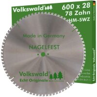 Volkswald® HM-Sägeblatt SWZ 600 x 28 mm Z=78