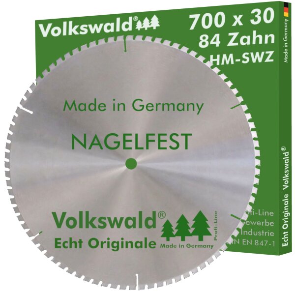 Volkswald® HM-Sägeblatt SWZ 700 x 30 mm Z= 84