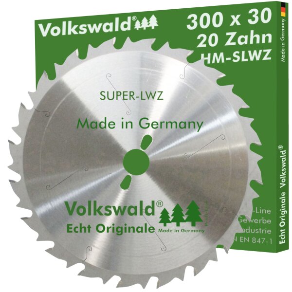 Volkswald® HM-Sägeblatt SLWZ 300 x 30 mm Z= 20
